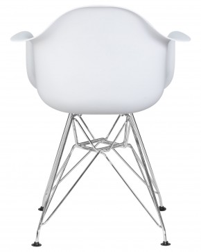 Стул обеденный DOBRIN DAW CHROME, ножки хром, цвет сиденья белый в Кургане - kurgan.mebel24.online | фото 4
