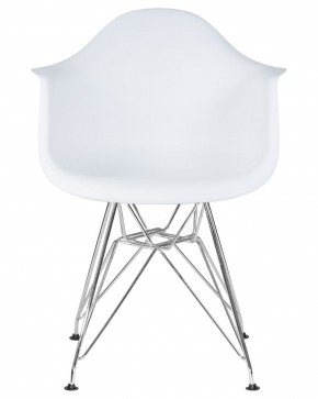 Стул обеденный DOBRIN DAW CHROME, ножки хром, цвет сиденья белый в Кургане - kurgan.mebel24.online | фото 6