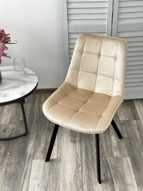 Стул ONION G062-03 светлый беж, велюр/ черный каркас М-City в Кургане - kurgan.mebel24.online | фото 2