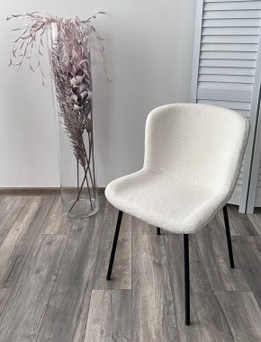 Стул RIYA UF992-01 Белый, teddy / черный каркас М-City в Кургане - kurgan.mebel24.online | фото 5