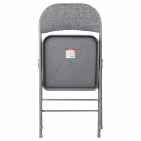 Стул складной BRABIX "Golf Plus CF-003 КОМФОРТ", серый каркас, серая ткань, 532890 в Кургане - kurgan.mebel24.online | фото 3