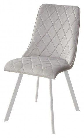 Стул TYCOON BLUVEL-03 LIGHT GREY / белый каркас М-City в Кургане - kurgan.mebel24.online | фото 1