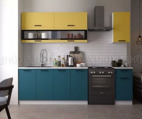 ТЕХНО Кухонный гарнитур 2,0 м Компоновка №2 в Кургане - kurgan.mebel24.online | фото 3