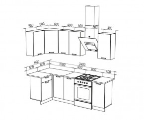 ТЕХНО Кухонный гарнитур угловой 1,8х1,1 м Компоновка №6 в Кургане - kurgan.mebel24.online | фото 4