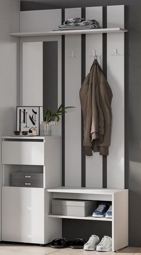 Токио Вешалка с зеркалом в Кургане - kurgan.mebel24.online | фото 4