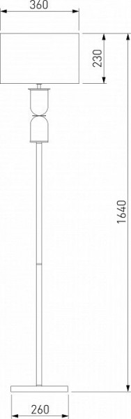 Торшер Eurosvet Caprera 01154/1 никель в Кургане - kurgan.mebel24.online | фото 2