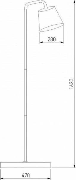 Торшер Eurosvet Montero 01135/1 черный в Кургане - kurgan.mebel24.online | фото 2