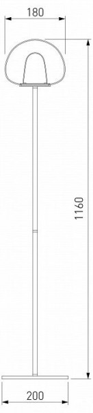 Торшер Eurosvet Twice 90327/1 черный в Кургане - kurgan.mebel24.online | фото