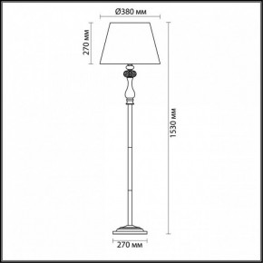 Торшер Odeon Light Gaellori 3393/1F в Кургане - kurgan.mebel24.online | фото 3