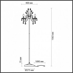 Торшер Odeon Light Versia 4977/3F в Кургане - kurgan.mebel24.online | фото 4