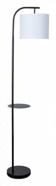 Торшер с подсветкой Arte Lamp Connor A4053PN-1BK в Кургане - kurgan.mebel24.online | фото