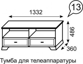 Тумба для телеаппаратуры Венеция 13 бодега в Кургане - kurgan.mebel24.online | фото 2