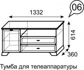 Тумба для телеаппаратуры Венеция 6 бодега в Кургане - kurgan.mebel24.online | фото 3