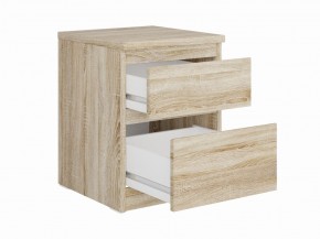 Тумба КАСТОР малая с двумя ящиками, цвет Дуб Сонома в Кургане - kurgan.mebel24.online | фото 2