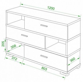 Тумба комбинированная Домино СБ-40/3-ПВК в Кургане - kurgan.mebel24.online | фото 2