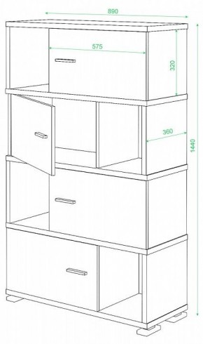 Тумба комбинированная СБ-30/4 в Кургане - kurgan.mebel24.online | фото 2