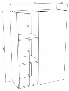 Тумба навесная Cross ШкН1 в Кургане - kurgan.mebel24.online | фото 4