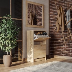 Тумба ОРИОН с двумя полками для обуви, цвет Дуб Сонома в Кургане - kurgan.mebel24.online | фото 4