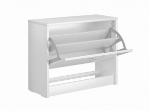 Тумба ОРИОН с одной полкой для обуви, цвет белый в Кургане - kurgan.mebel24.online | фото 2