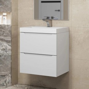 Тумба под раковину Uperwood Tanos 50 см, подвесная, белая матовая в Кургане - kurgan.mebel24.online | фото