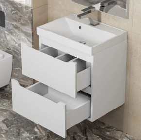 Тумба под раковину Uperwood Tanos 50 см, подвесная, белая матовая в Кургане - kurgan.mebel24.online | фото 3