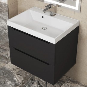 Тумба под раковину Uperwood Tanos 60 см, подвесная, черная матовая в Кургане - kurgan.mebel24.online | фото 10