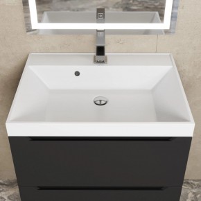 Тумба под раковину Uperwood Tanos 60 см, подвесная, черная матовая в Кургане - kurgan.mebel24.online | фото 11