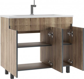 Тумба под умывальник "Modul 100"Dolche Dark без ящика Домино (DD5402T) в Кургане - kurgan.mebel24.online | фото 3