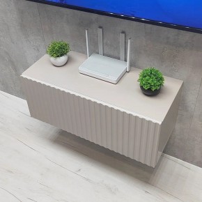 Тумба подвесная под ТВ LINES MTV1-MA 750 Бежевый (Леда-М 10.1.5) в Кургане - kurgan.mebel24.online | фото 6