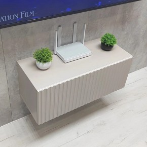 Тумба подвесная под ТВ LINES MTV3-MA 900 Бежевый (Леда-М 10.1.5) в Кургане - kurgan.mebel24.online | фото 8