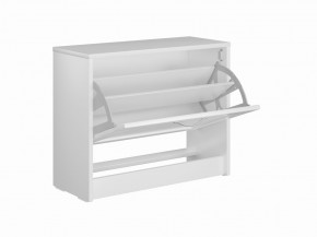 Тумба СИРИУС с откидной полкой для обуви, цвет белый в Кургане - kurgan.mebel24.online | фото 3