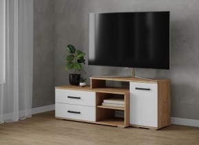 Тумба ТВ Парус-3 Дуб крафт золотой/Белый в Кургане - kurgan.mebel24.online | фото