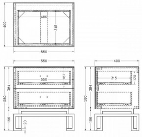 Тумбочка KFG085-NI в Кургане - kurgan.mebel24.online | фото 5