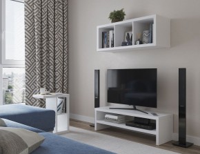 ТВ-тумба Энкель ТВ12, тамбурат, цвет белый в Кургане - kurgan.mebel24.online | фото 4