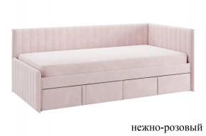 ТВИКС Кровать (тахта) с ящиками 900 (нежно-розовый) в Кургане - kurgan.mebel24.online | фото