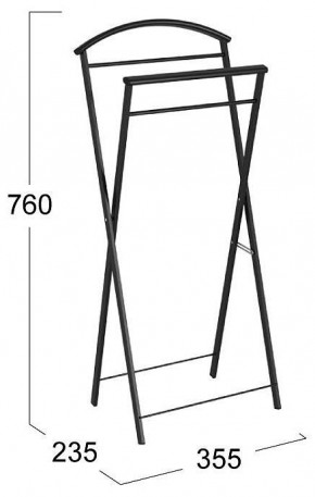 Вешалка для костюма Контур в Кургане - kurgan.mebel24.online | фото