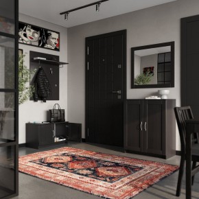 Вешалка СИРИУС настенная с полкой, цвет Дуб Венге в Кургане - kurgan.mebel24.online | фото 4
