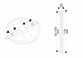 Встраиваемый светильник Arte Lamp Mesura A7972PL-1WH в Кургане - kurgan.mebel24.online | фото 5