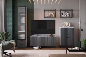 ЗЕФИР Гостиная К2 (белое дерево/черный муар) в Кургане - kurgan.mebel24.online | фото