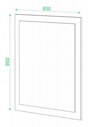 Зеркало настенное Домино в Кургане - kurgan.mebel24.online | фото 2